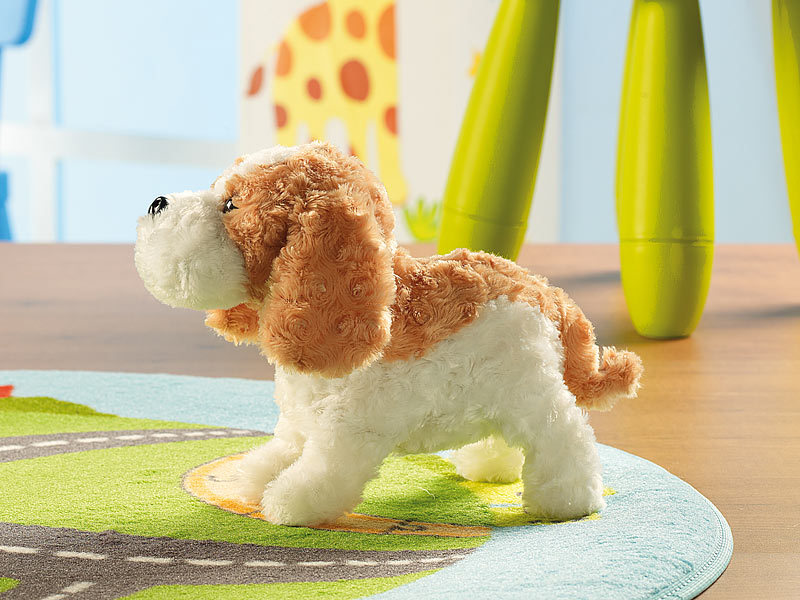 Elektronische Hund Interaktiv Plüschhund Funktionshund Kinder Spielzeug Geschenk 