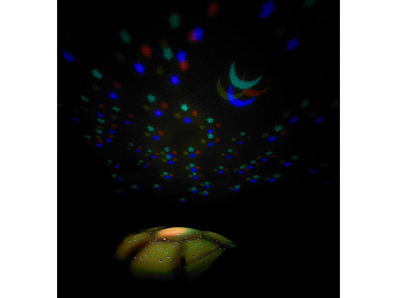 Playtastic LED-Schildkröte mit Sternbild-Projektion & Farbwechsler; Plüschtier 