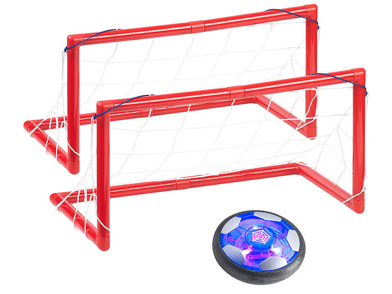 2er-Set Farb-LEDs Möbelschutz Schwebender Luftkissen-Indoor-Fußball 
