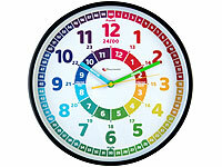 Playtastic Kinderwanduhr, geräuschlose Kinderzimmer-Wanduhr