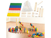 Playtastic 263-teiliges Domino-Set mit Holzsteinen & Action-Elementen