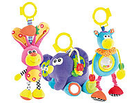 Playtastic Wilma, Tom & Fridolin: Spielzeugtrio für Kleinkinder; Autorennbahnen im Koffer 