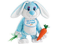 Playtastic Singender und tanzender Stoff-Hase "Barney" mit Karotte, 30 cm