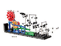 Playtastic Kugel-Achterbahn Schwierigkeitsstufe I, 219 Teile; Autorennbahnen im Koffer, 3D-Metallbausätze 