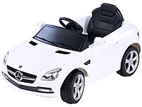 Playtastic Mercedes-Benz SLK Sportwagen Elektro-Kinderfahrzeug (refurbished); Autorennbahnen im Koffer, Kindermotorräder 
