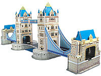 Playtastic Faszinierendes 3D-Puzzle "Tower Bridge" in London, 41 Puzzle-Teile; Profi Kugel-Achterbahn-Bausätze, Geduldspiele aus Holz Profi Kugel-Achterbahn-Bausätze, Geduldspiele aus Holz 