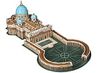 Playtastic Faszinierendes 3D-Puzzle Petersdom mit Petersplatz in Rom, 56 Teile; Kinetischer Sand Kinetischer Sand 