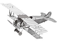 Playtastic 3D-Bausatz Flugzeug aus Metall im Maßstab 1:100, 17-teilig
