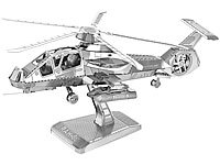 Playtastic 3D-Bausatz Helikopter aus Metall im Maßstab 1:150, 41-teilig