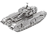 Playtastic 3D-Bausatz Panzer aus Metall im Maßstab 1:100, 48-teilig