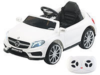 Playtastic Kinderauto Mercedes-Benz GLA 45, bis 7 km/h, Fernsteuerung, MP3, weiß