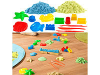 Playtastic 2er-Set kinetischer Sand, je 300 g, bunt, mit Sand-Formen und Werkzeug; Geduldspiele aus Holz Geduldspiele aus Holz Geduldspiele aus Holz Geduldspiele aus Holz 