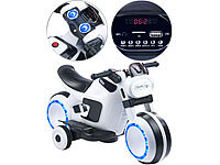 Playtastic Futuristisches Elektro-Kindermotorrad mit LED-Licht und MP3-Player