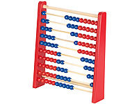 Playtastic Holz-Rechenschieber mit 100 Holzperlen, 2 Farben (blau & rot)