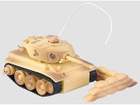 Playtastic Funkferngesteuerter Kampfpanzer 27 MHz, Farbe beige