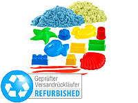 Playtastic 2er-Set kinetischer Sand, je 300 g, bunt, Versandrückläufer