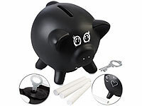 Playtastic Keramik-Sparschwein mit Tafellack zum Beschriften, Kreide, Schlüssel